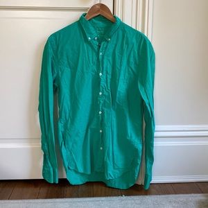 Bonobos Men’s Green Size Large Button Down Long Sleeves Shirt